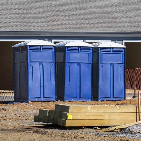 how can i report damages or issues with the porta potties during my rental period in Leitersburg